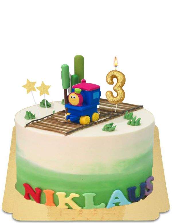 Happy-Cake.co.uk Organic, vegan and gluten-free Bob le train cake - 94