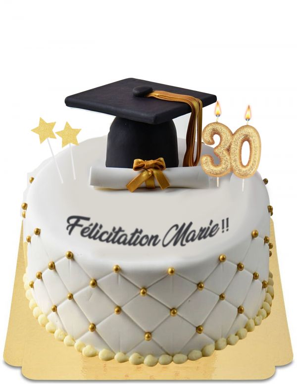 Happy-Cake.co.uk Graduation cake, end of study vegan, organic and gluten-free - 35