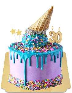 Happy-Cake.co.uk Vegan, organic and gluten-free D1 ice cream cake - 2