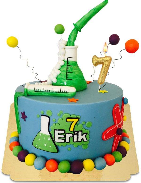 Happy-Cake.co.uk Vegan, organic and gluten-free science-chemist cake - 11