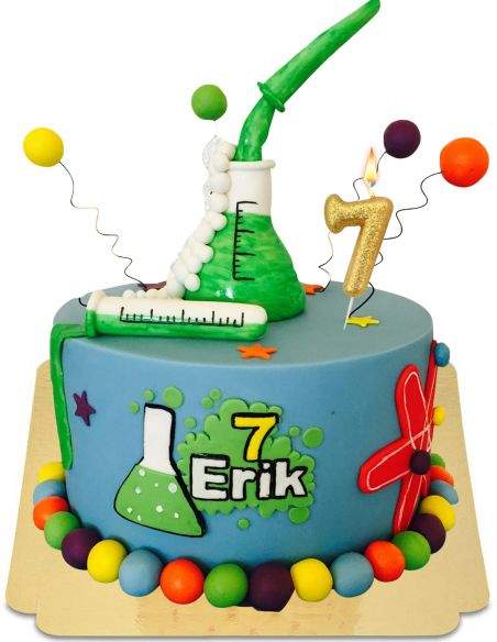 Happy-Cake.co.uk Vegan, organic and gluten-free science-chemist cake - 11