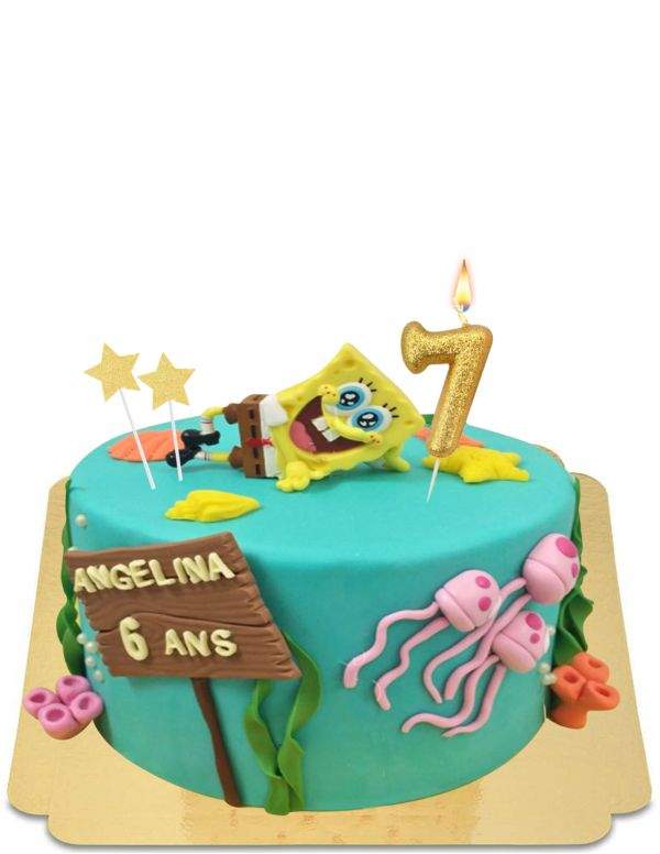 Happy-Cake.co.uk Organic, vegan and gluten-free SpongeBob cake - 55