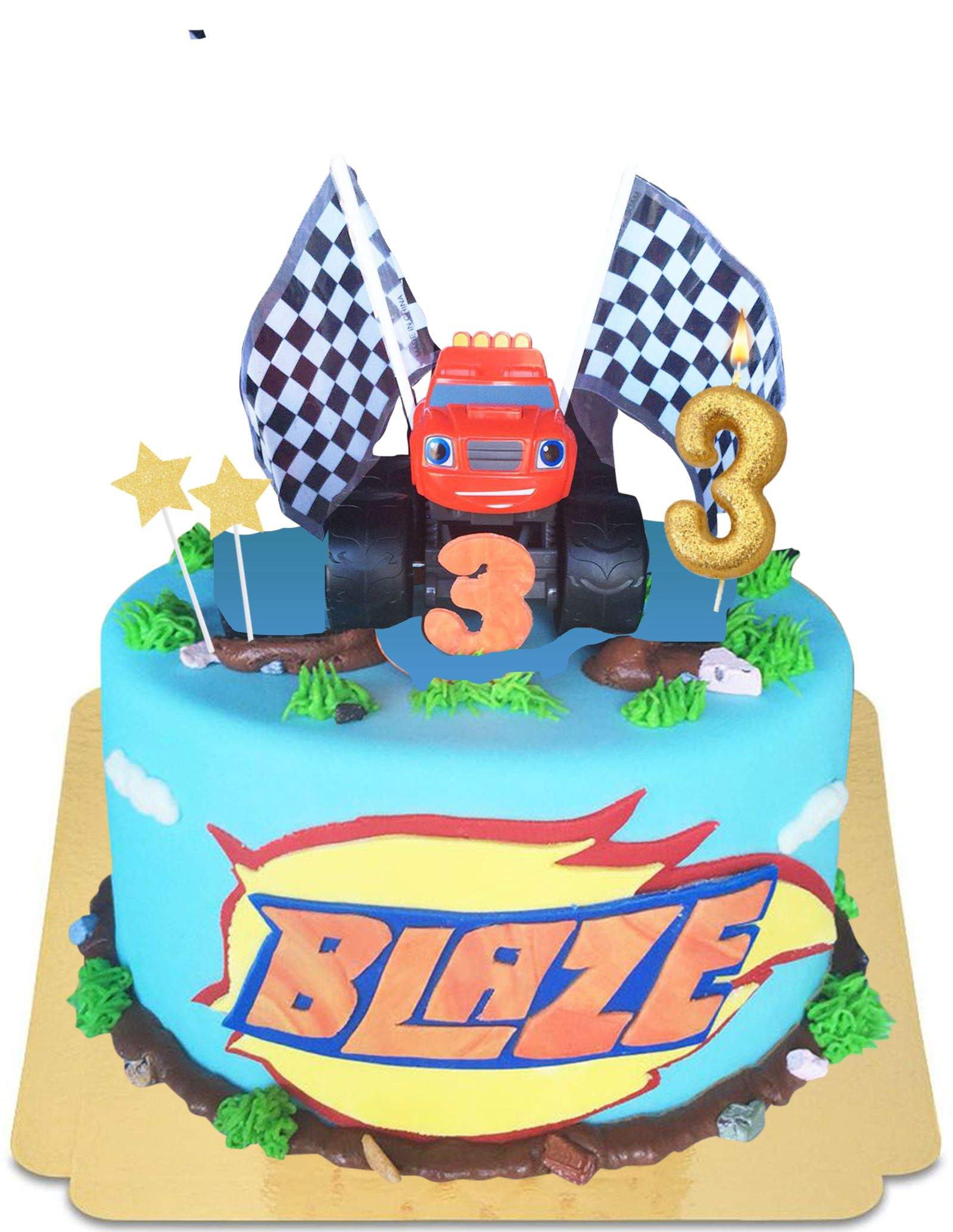 Blaze & Monster Machines Two~Tier Cake |Two Tier Cake|The Cake Store