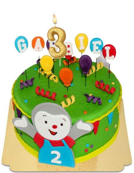 Happy-Cake.co.uk Vegan, organic and gluten-free T'choupi Tchoupi cake - 56