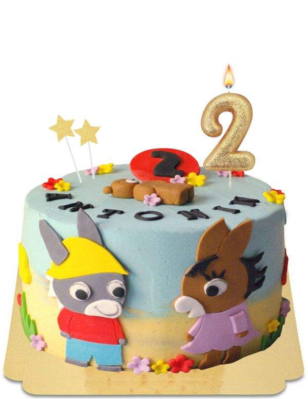 Happy-Cake.co.uk Organic, vegan and gluten-free Trotro L'Âne Trotro cake - 19