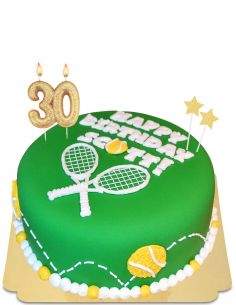 Happy-Cake.co.uk Vegan, organic and gluten-free tennis cake - 1