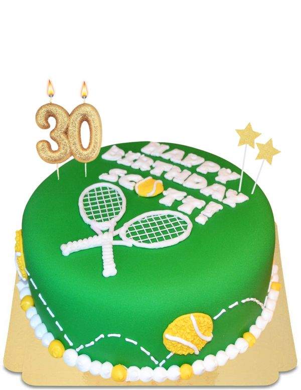 Happy-Cake.co.uk Vegan, organic and gluten-free tennis cake - 1