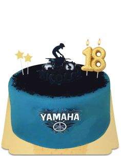 Happy-Cake.co.uk Vegan, organic and gluten-free Yamaha Motocross cake - 210