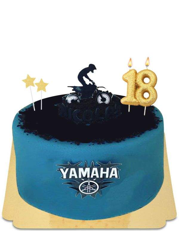 Happy-Cake.co.uk Vegan, organic and gluten-free Yamaha Motocross cake - 210