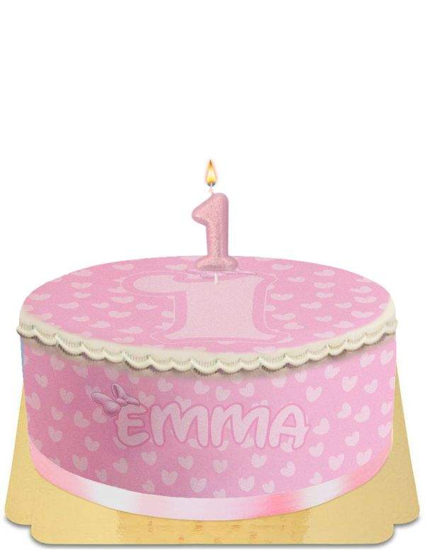 Happy-Cake.co.uk Birthday cake 1 year old girl without egg, vegetarian and gluten-free - 29