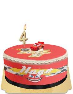 Happy-Cake.co.uk Cars Lightning Mcqueen giant piggy bank cake without egg, vegetarian and gluten-free - 7