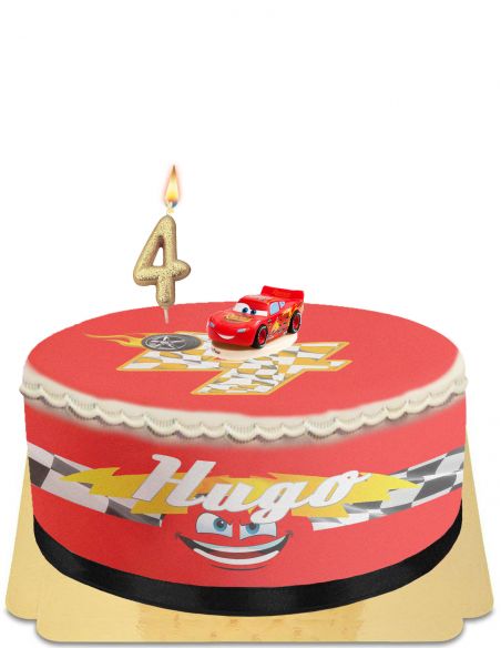 Happy-Cake.co.uk Cars Lightning Mcqueen giant piggy bank cake without egg, vegetarian and gluten-free - 7