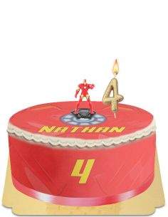 Happy-Cake.co.uk Iron Man Avengers Cake Egg Free, Vegetarian & Gluten Free - 52