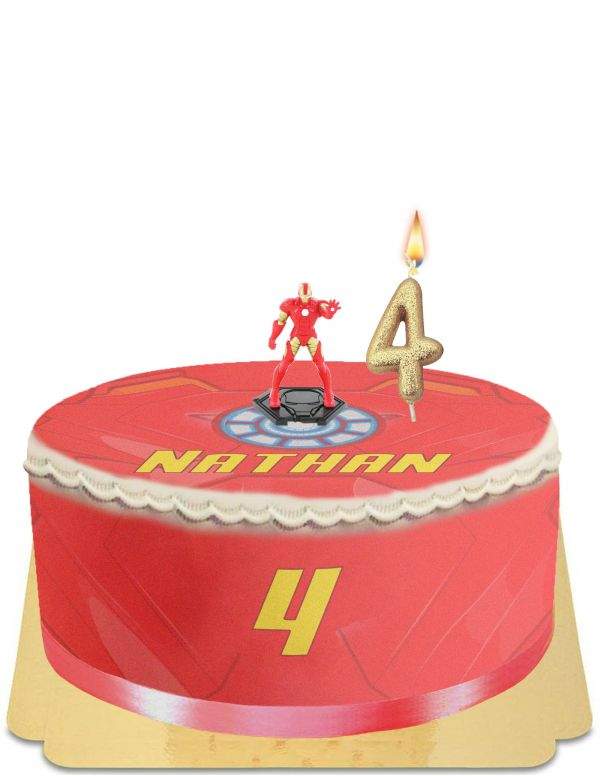 Happy-Cake.co.uk Iron Man Avengers Cake Egg Free, Vegetarian & Gluten Free - 52