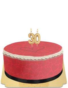 Happy-Cake.co.uk Adult heart cake with egg-free, vegetarian and gluten-free message - 70