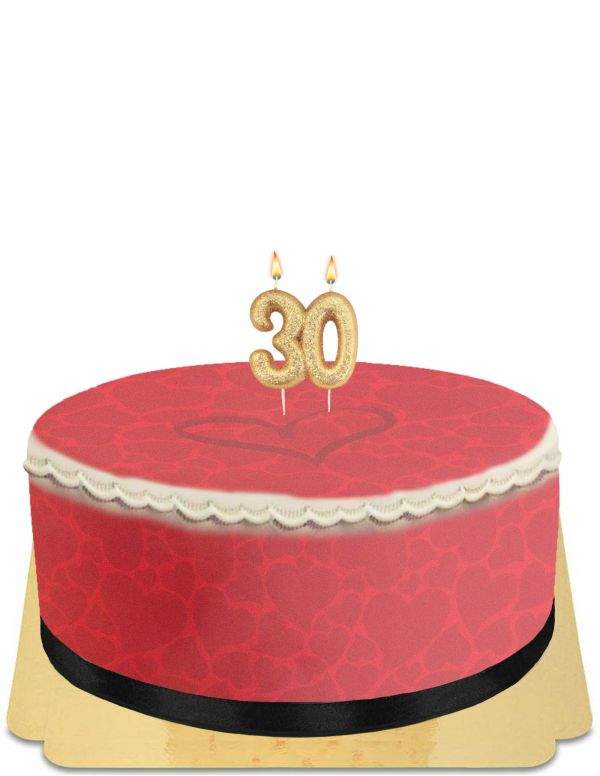 Happy-Cake.co.uk Adult heart cake with egg-free, vegetarian and gluten-free message - 70