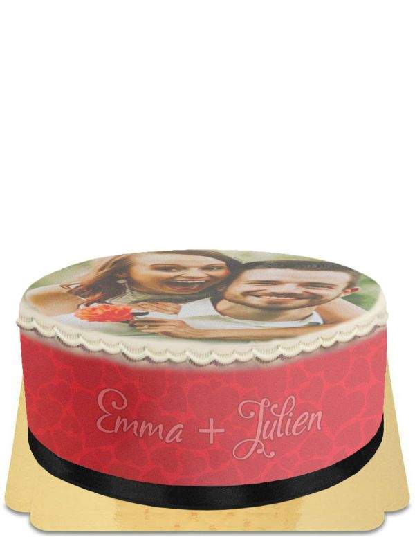 Happy-Cake.co.uk Photo Valentine's Day cake without egg, vegetarian and gluten-free - 9