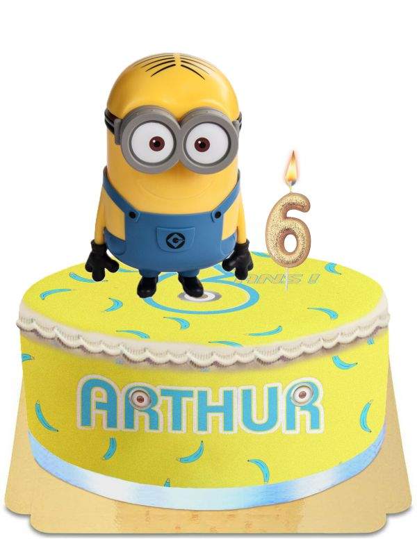 Happy-Cake.co.uk Minions giant head piggy bank cake without egg, vegetarian and gluten-free - 52