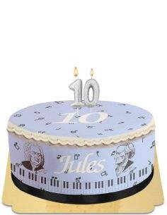 Happy-Cake.co.uk Egg-free, vegetarian and gluten-free piano music boy cake - 90