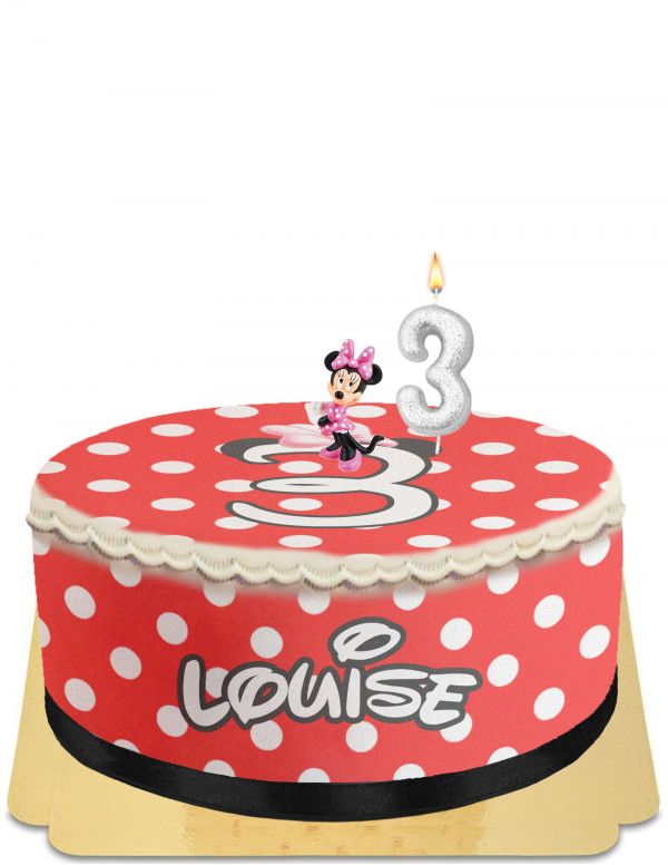 Happy-Cake.co.uk Minnie giant head piggy bank cake without egg, vegetarian and gluten-free - 6