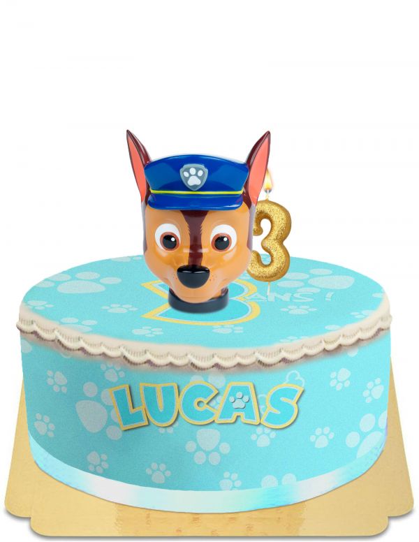 Happy-Cake.co.uk Paw Patrol giant head piggy bank cake without egg, vegetarian and gluten-free - 25