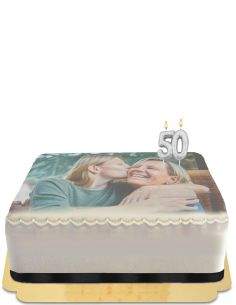 Happy-Cake.co.uk Simple photo cake with vegan border, organic and gluten free - 20