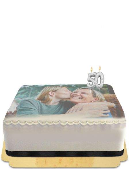 Happy-Cake.co.uk Simple photo cake with vegan border, organic and gluten free - 20