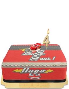 Happy-Cake.co.uk Cars Lightning Mcqueen giant piggy bank cake without egg, vegetarian and gluten-free - 12