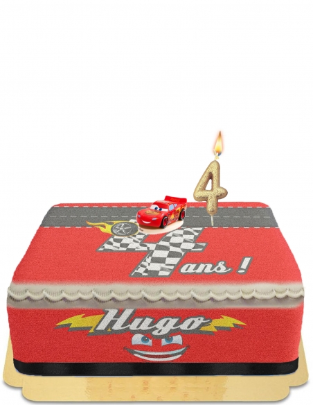 Happy-Cake.co.uk Cars Lightning Mcqueen giant piggy bank cake without egg, vegetarian and gluten-free - 12