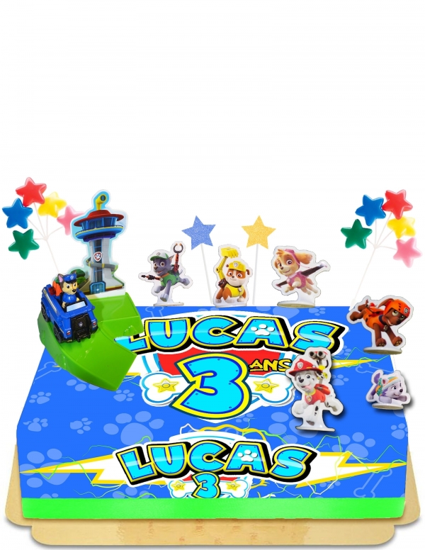 Happy-Cake.co.uk Paw Patrol Truck Chase Cake and Friends Egg Free, Vegetarian and Gluten Free - 14