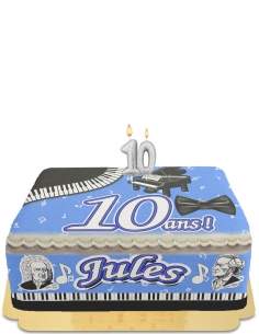 Happy-Cake.co.uk Egg-free, vegetarian and gluten-free piano music boy cake - 60