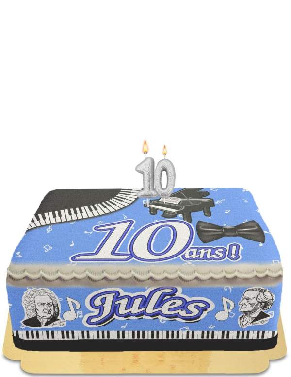 Happy-Cake.co.uk Egg-free, vegetarian and gluten-free piano music boy cake - 60