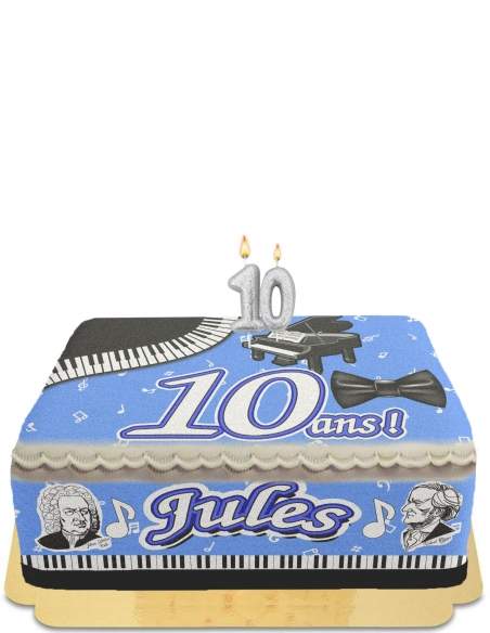 Happy-Cake.co.uk Egg-free, vegetarian and gluten-free piano music boy cake - 60