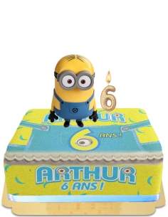 Happy-Cake.co.uk Minions giant head piggy bank cake without egg, vegetarian and gluten-free - 95