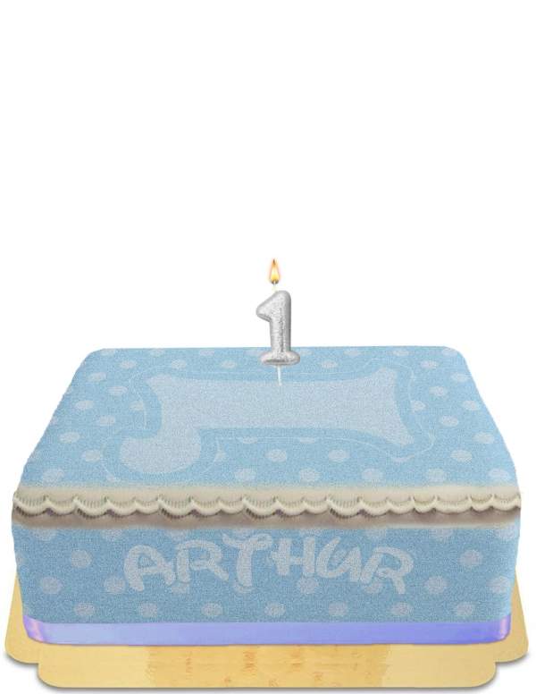 Happy-Cake.co.uk Birthday cake 1 year old boy without egg, vegetarian and gluten-free - 50