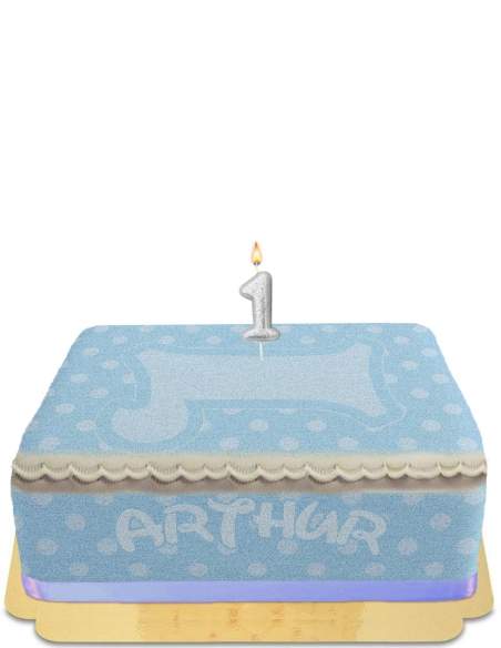 Happy-Cake.co.uk Birthday cake 1 year old boy without egg, vegetarian and gluten-free - 50