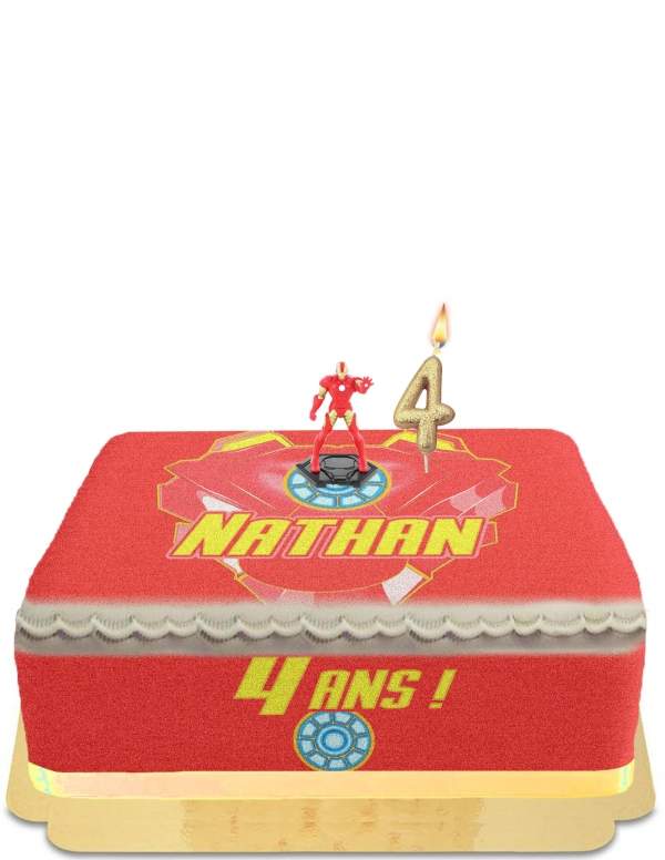 Happy-Cake.co.uk Iron Man Avengers Cake Egg Free, Vegetarian & Gluten Free - 62