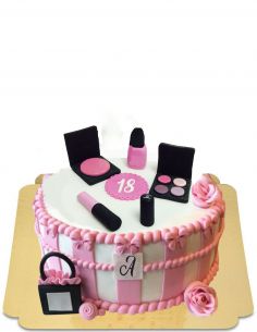 Makeup cake for women Vegan, organic and gluten-free Happy-Cake.co.uk - 1