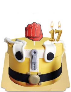 One punch man cake manga vegan, gluten-free  - 1