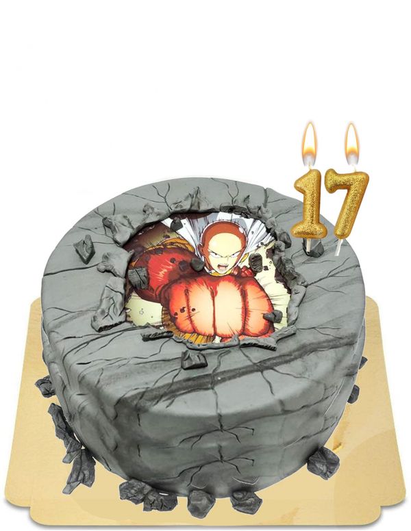 One punch man cake vegan, gluten-free  - 1