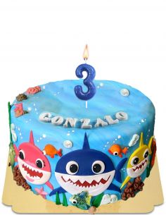 Gluten Free Baby Shark Cake  - 1