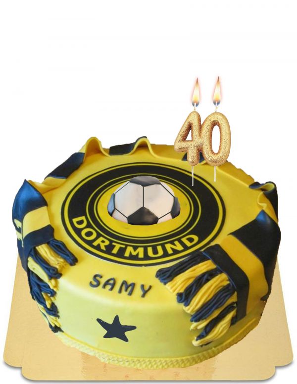 Dortmund soccer cake gluten-free and vegan Happy-Cake.co.uk - 1