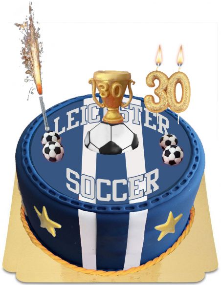 Gluten Free Leicester Football Cake vegan  - 1