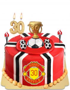 Gluten Free Manchester Football Cake Happy-Cake.co.uk - 1