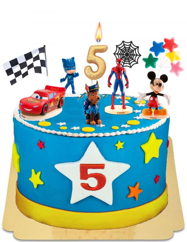Boy cake Paw patrol, Spiderman, Mickey, PJ Masks, Cars gluten free  - 1