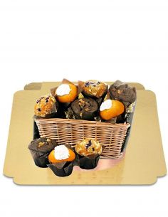 Muffins basket 3 tastes X12 vegan, without low GI sugar, organic and gluten free Happy-Cake.co.uk - 1