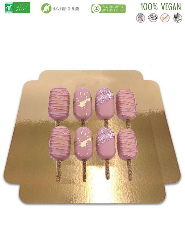 Happy-Cake.co.uk 8 organic magnum cake pops, low GI sugar free, vegan and gluten free - 1