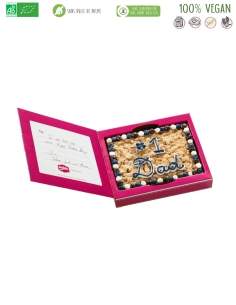 Happy-Cake.co.uk Giant customizable organic cookie box, without low GI sugar, vegetarian and gluten-free - 1