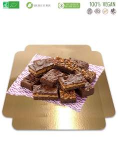 Happy-Cake.co.uk 4 Vegan hazelnut brownies, low GI sugar free, organic and gluten free - 1