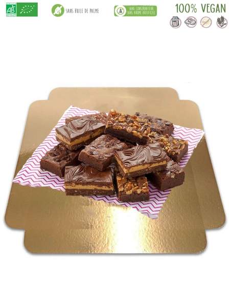 Happy-Cake.co.uk 4 Vegan hazelnut brownies, low GI sugar free, organic and gluten free - 1